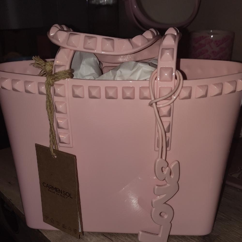 Soft Pink Micro Mini Bag with Structured Design and